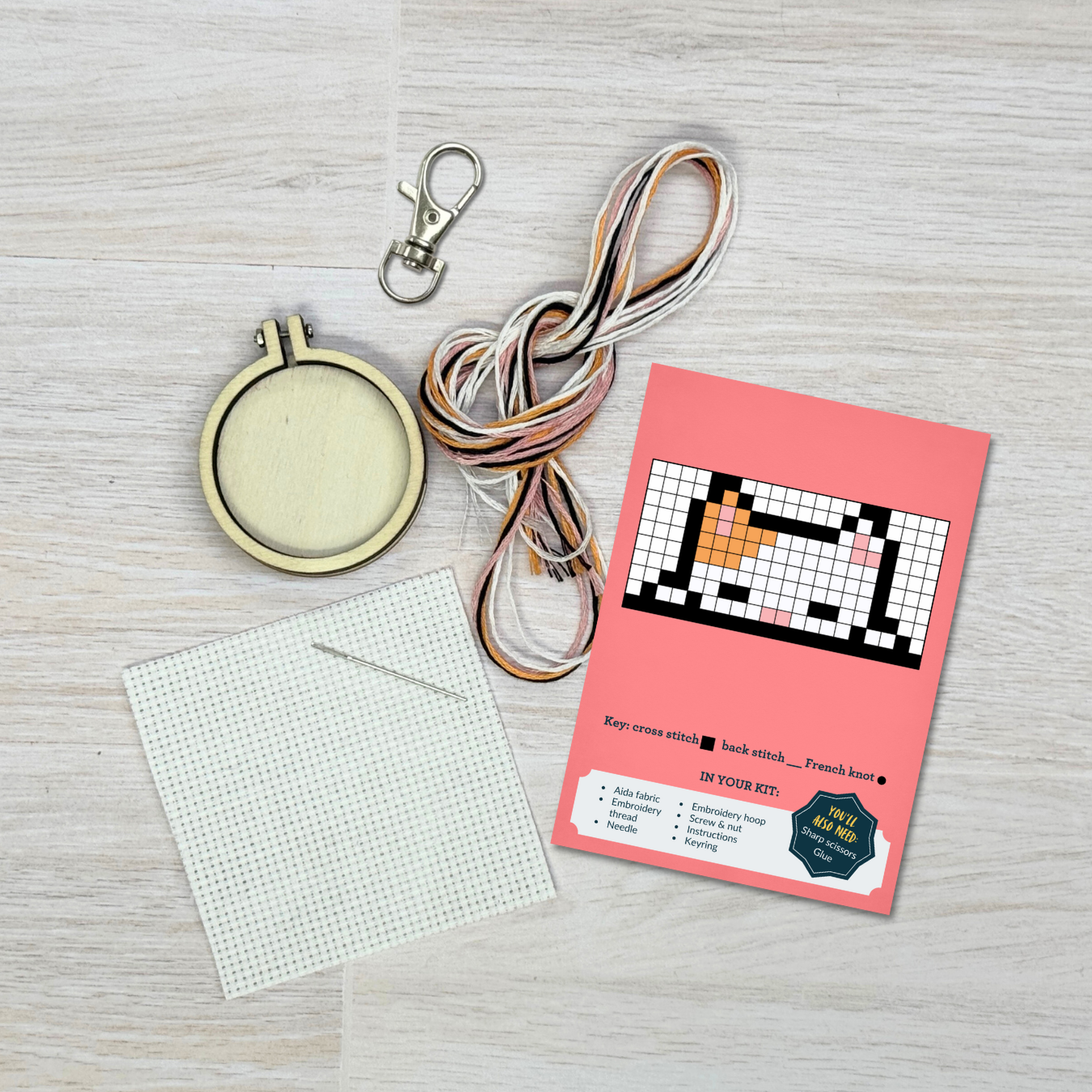 How Are You Feline Mini Matchbox Cross Stitch Kit
