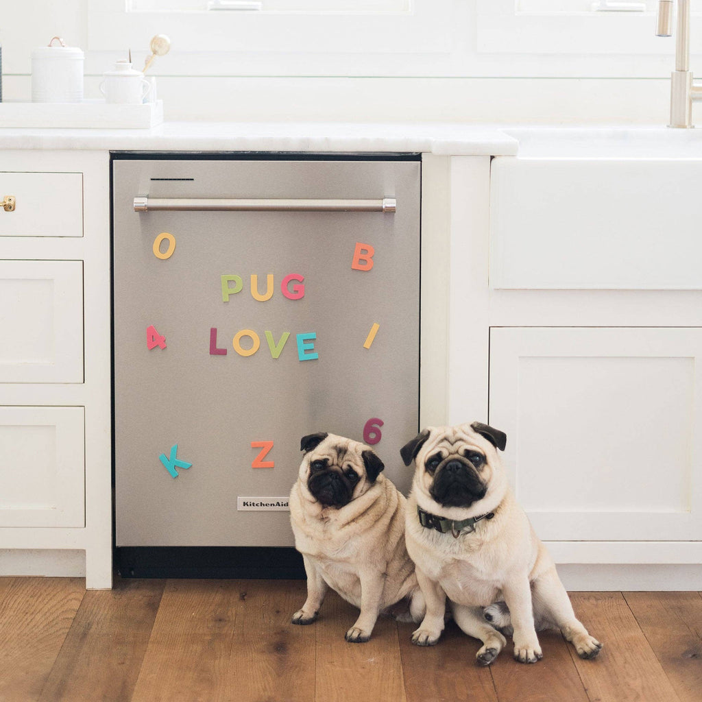 2 36pc Rainbow Pop Magnetic Letters