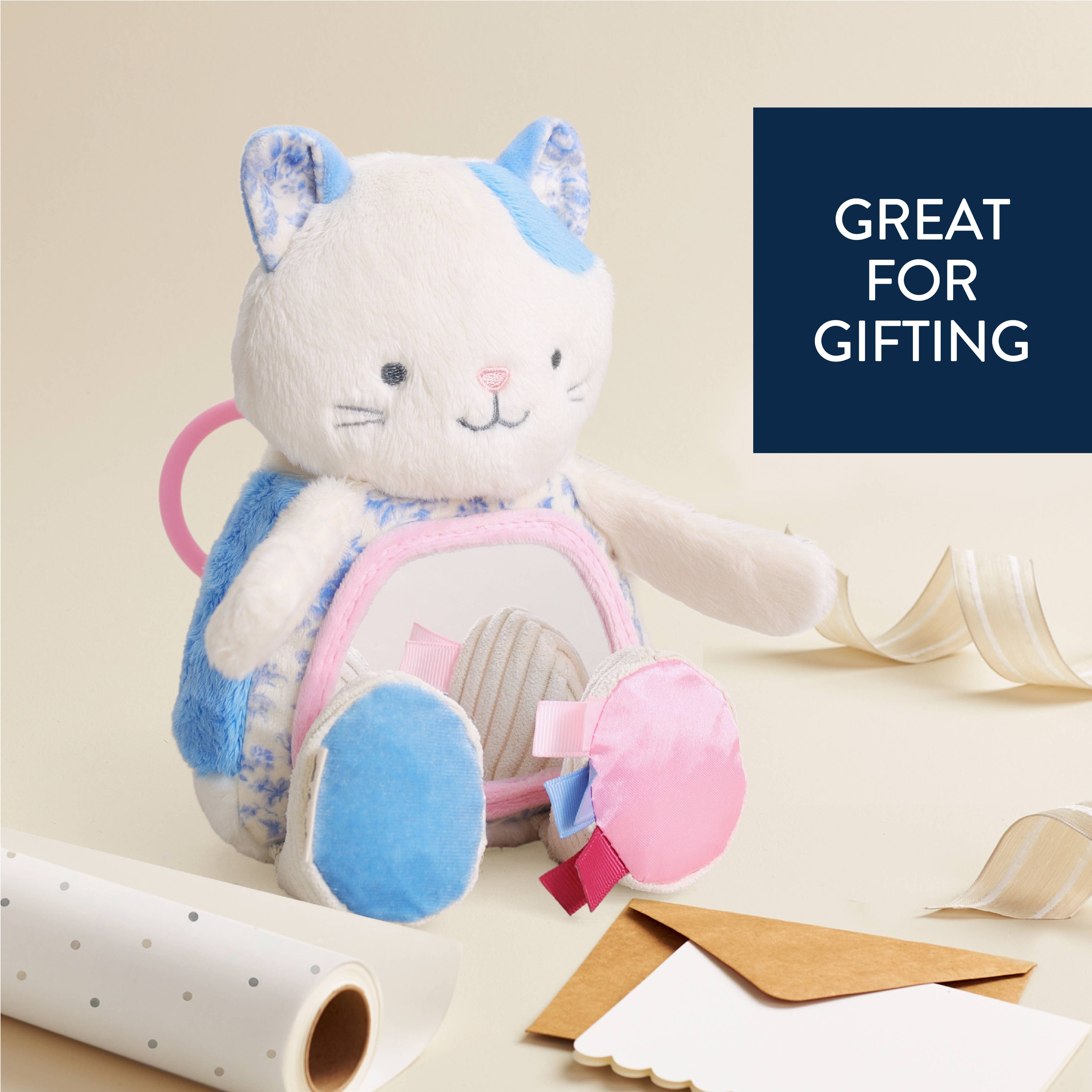 Sensory Tummy Time Mirror - Kitty