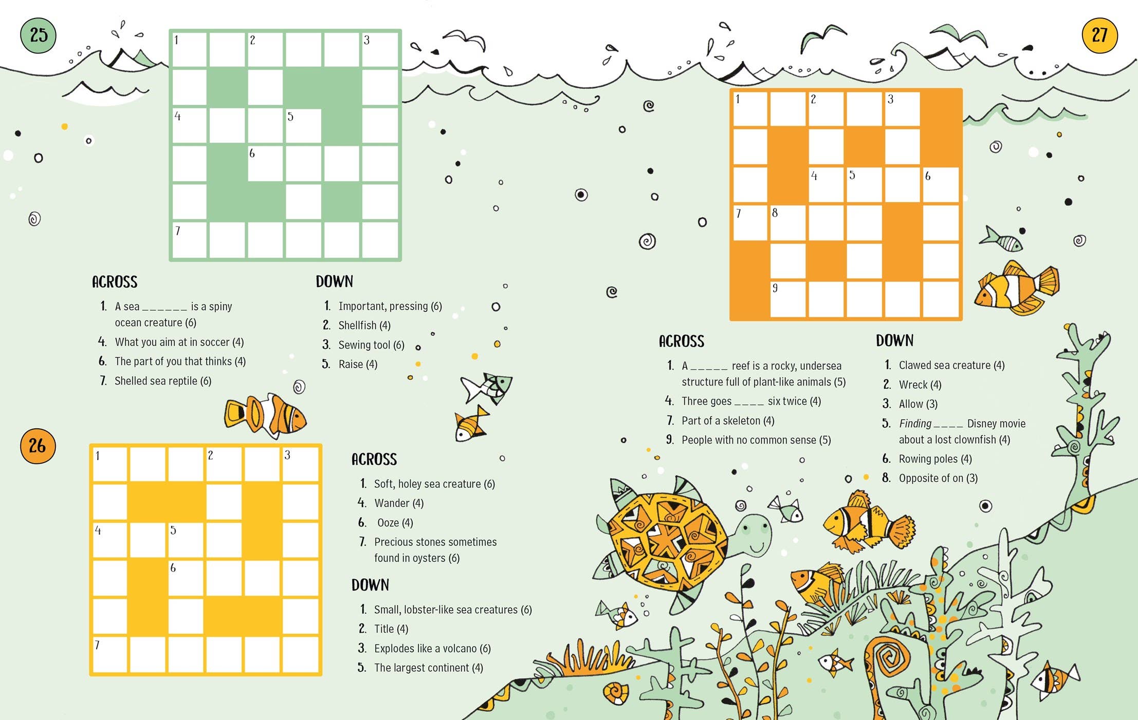 100 Children's Crosswords: Animals - Fun Puzzle Book for Kids
