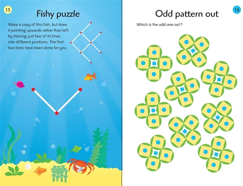 100 Logic Puzzles Brain Teasers Activity Book for Kids Ages 6+