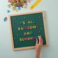 200pc Rainbow Pop Magnetic Letters Set for Kids Alphabet Learning