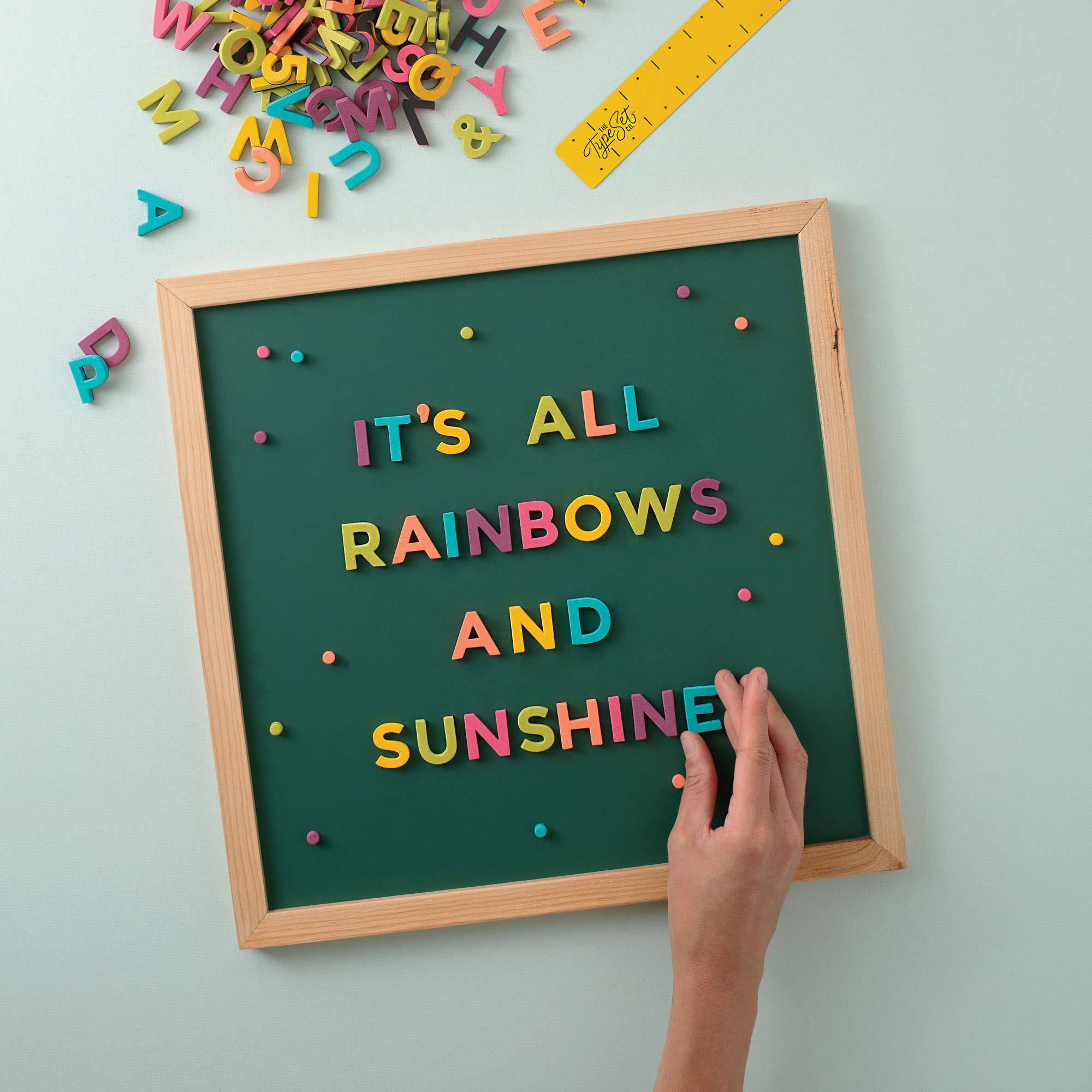 200pc Rainbow Pop Magnetic Letters Set for Kids Alphabet Learning