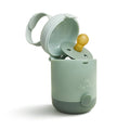 Dual Compartment Pacifier Case with Silicone Strap for Diaper Bags Strollers