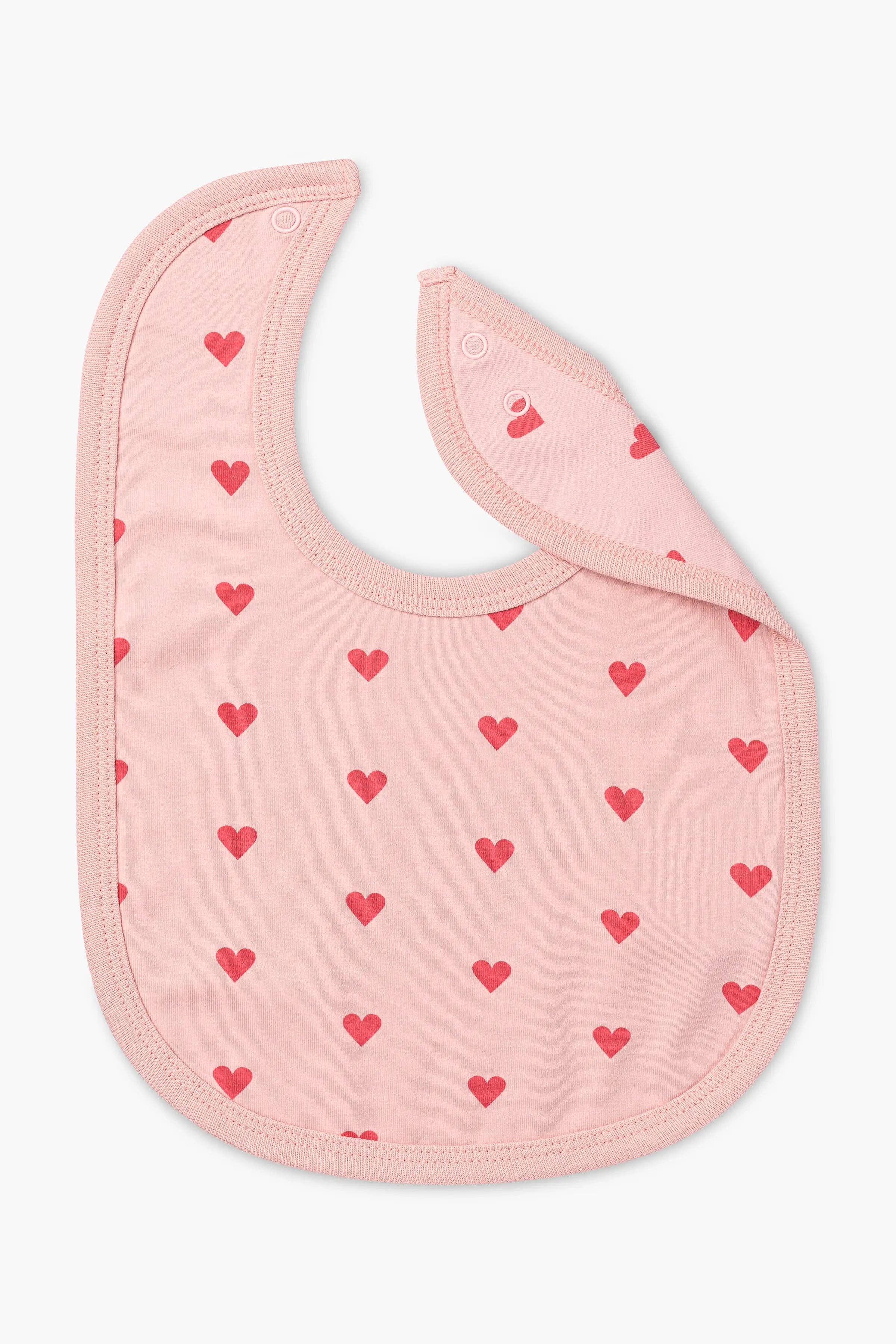 2-Pack Classic Baby Bibs - Light Pink