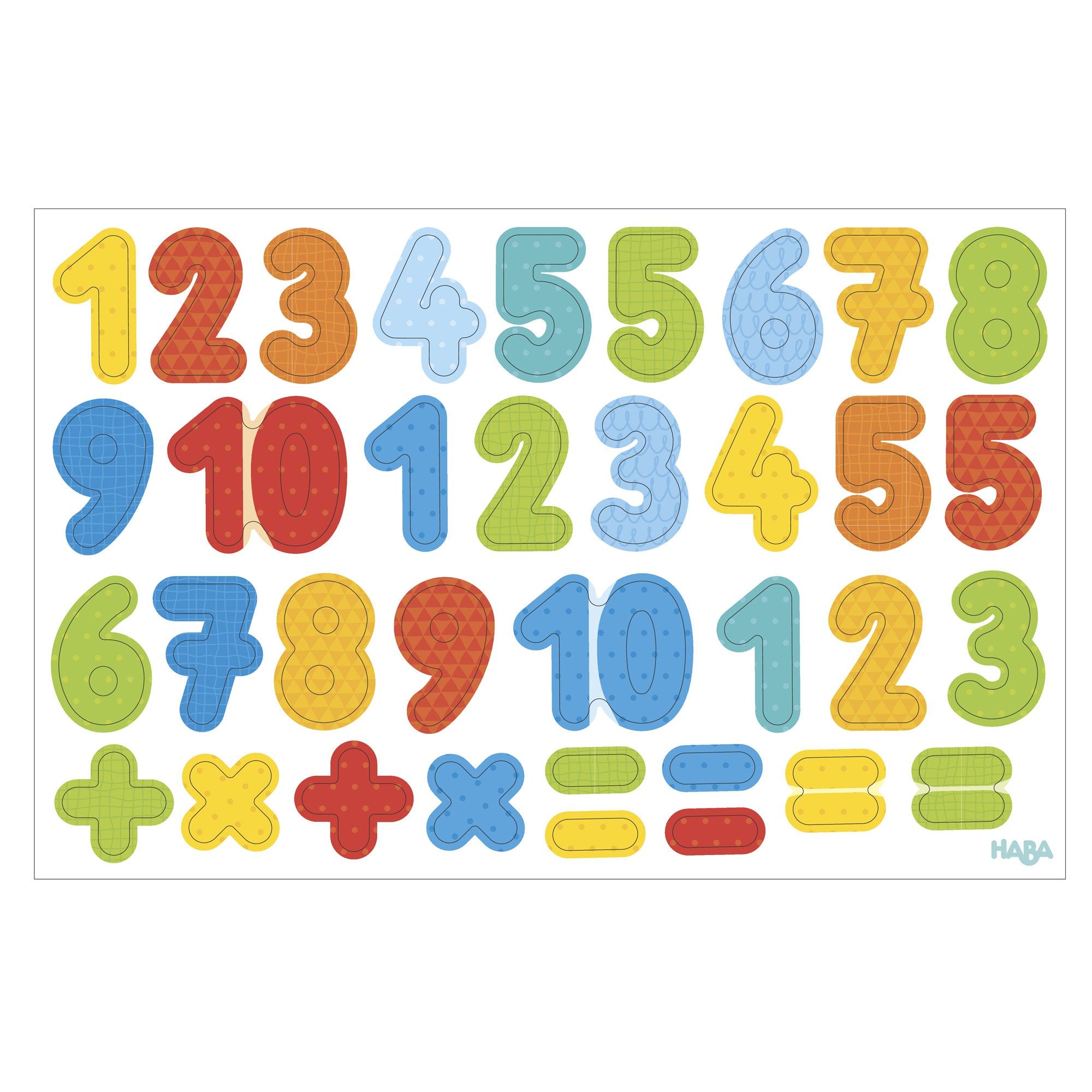 Magnetic Number Arranging Game Set with Carrying Case, 158 Pieces
