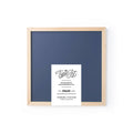 15x15 Navy Blue Magnetic Chalkboard with Pine Wood Frame