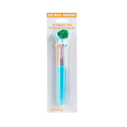 10 Color Pen w/ Topper - Dino