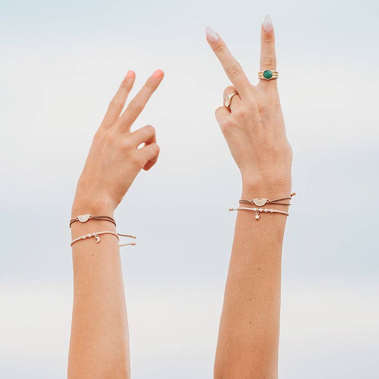 Neutral Sun Friendship Hair Tie Bracelet Set for Best Friends