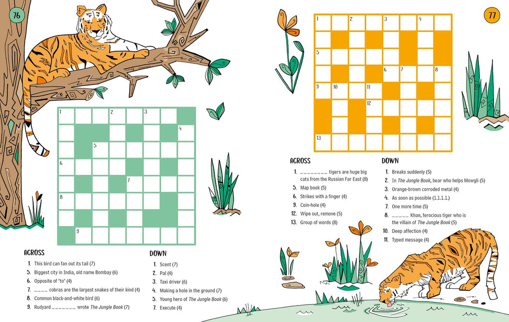 100 Children's Crosswords: Animals - Fun Puzzle Book for Kids