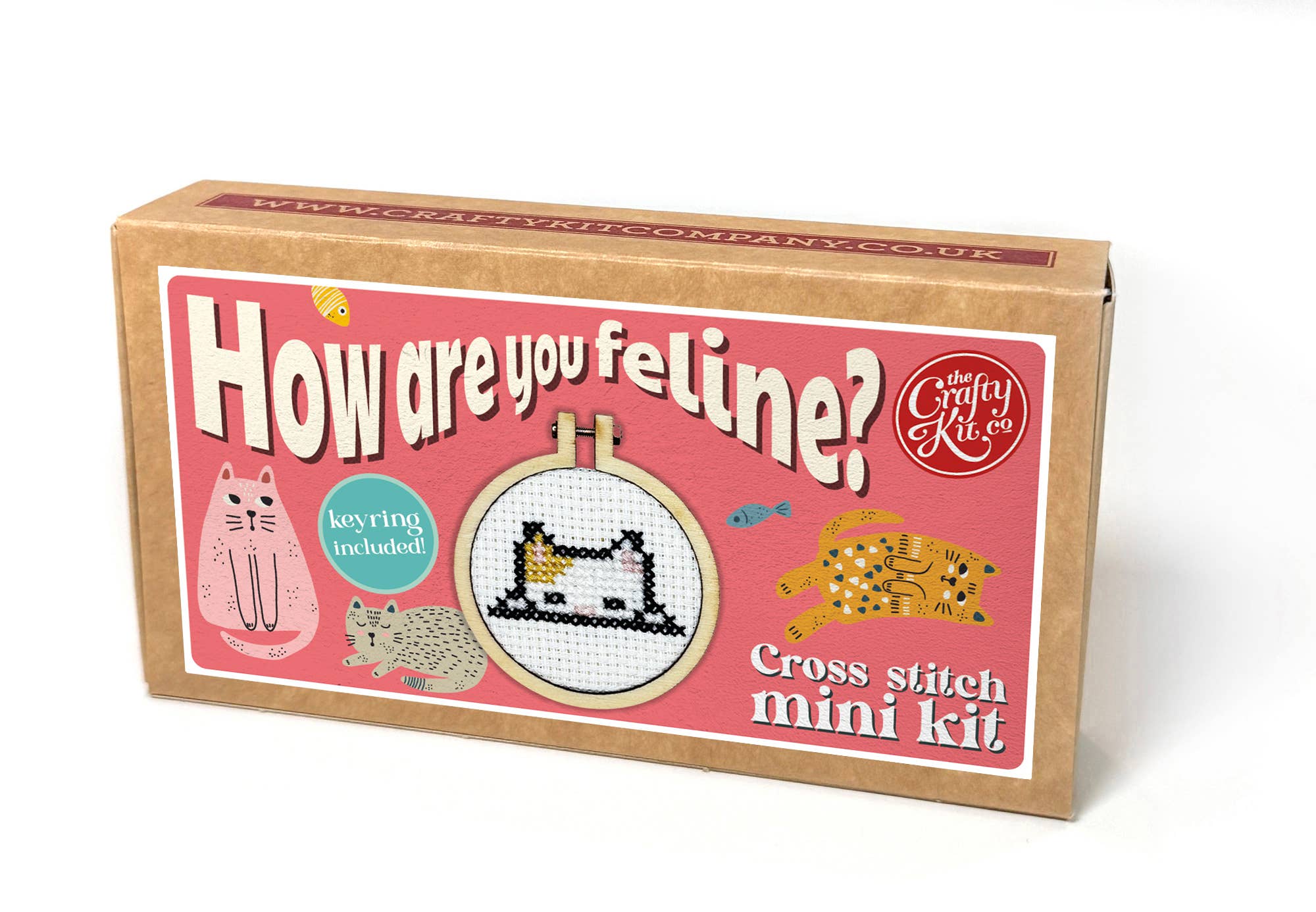 How Are You Feline Mini Matchbox Cross Stitch Kit