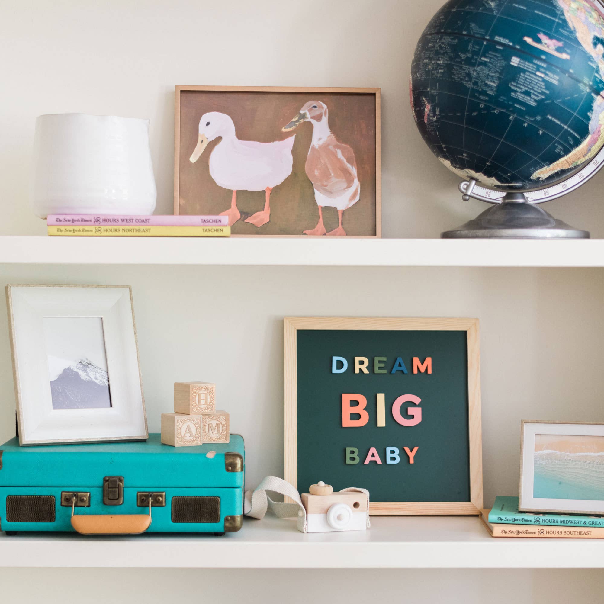 12x12 Green Magnetic Chalkboard with Wood Frame for Home and Classroom