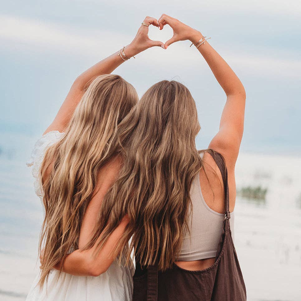 Neutral Sun Friendship Hair Tie Bracelet Set for Best Friends