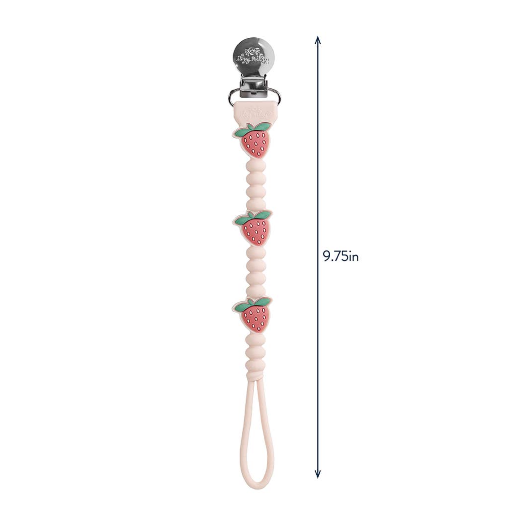 Silicone Pacifier Clip Holder with Cute Character Design for Baby