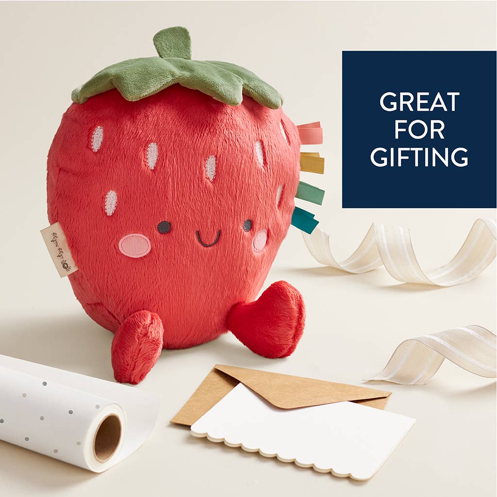Soft Sensory Plush Toy with Multiple Textures and Ribbons