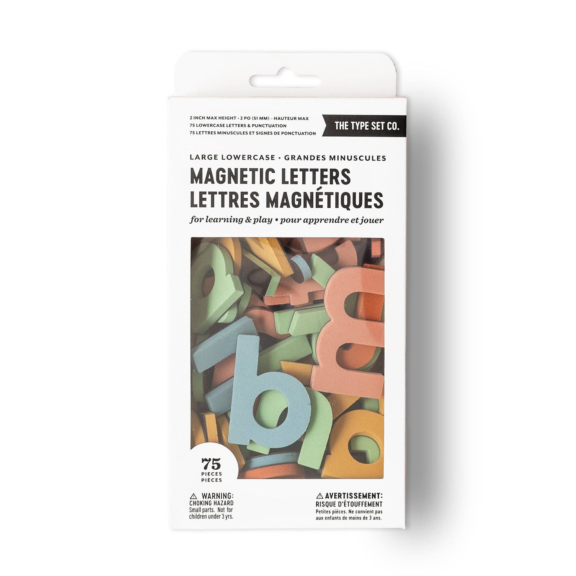 75pc Lowercase Magnetic Letters in Rainbow Dream Color