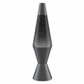 10 Inch Silvery Slate Glitter Lava Lamp with LED Lights Battery Powered