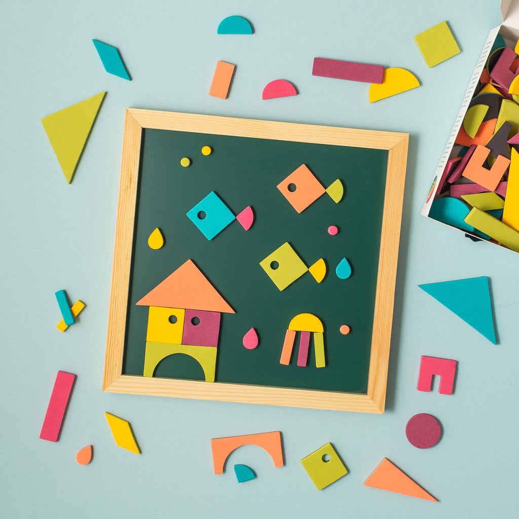 198pc Magnetic Shapes in Rainbow Pop