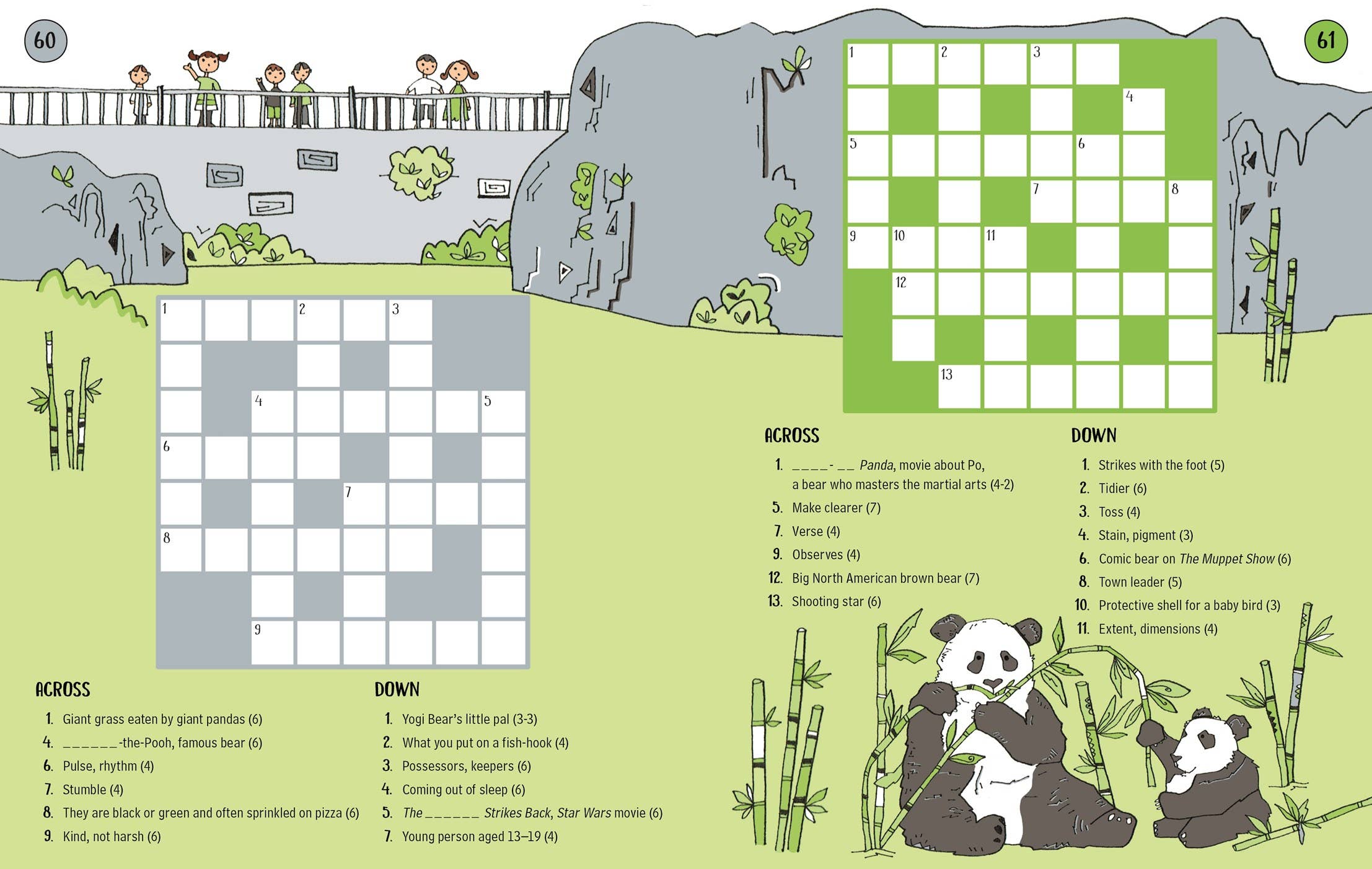 100 Children's Crosswords: Animals - Fun Puzzle Book for Kids