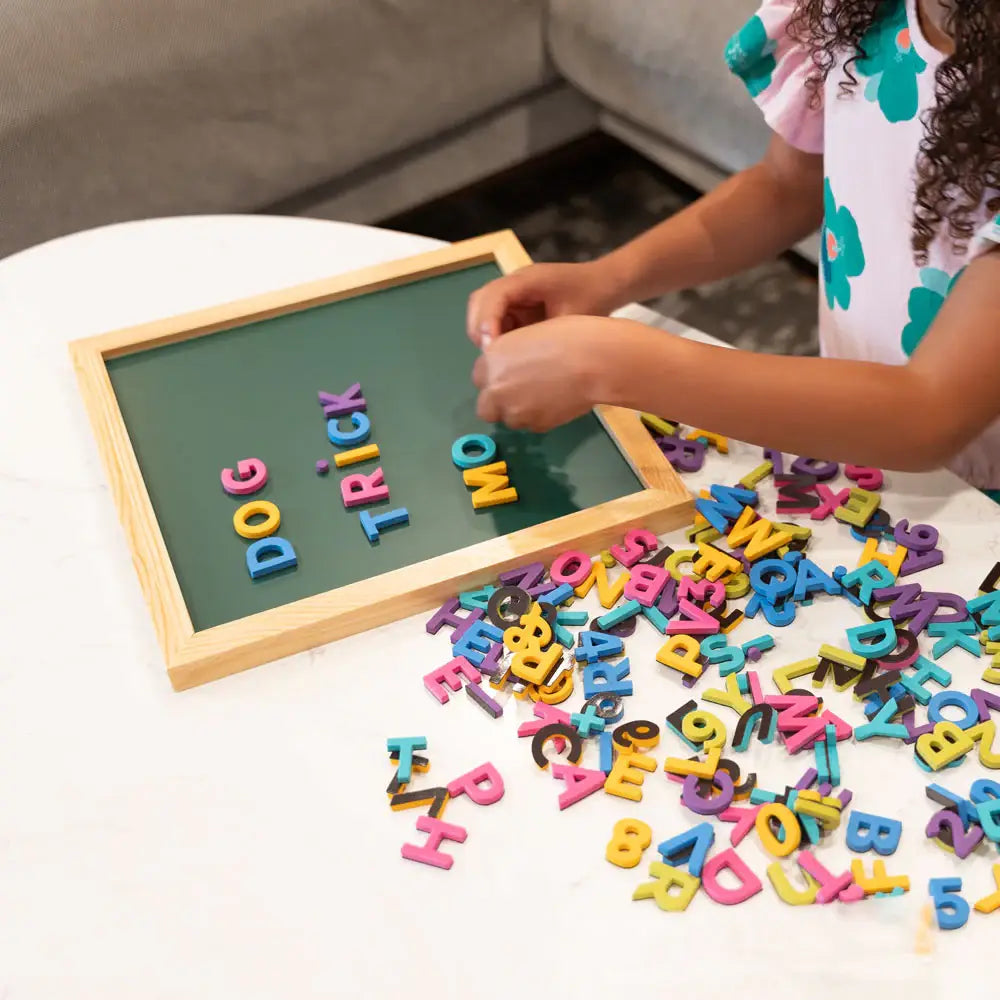 200-Piece Rainbow Story Magnetic Alphabet Letters Set for Kids