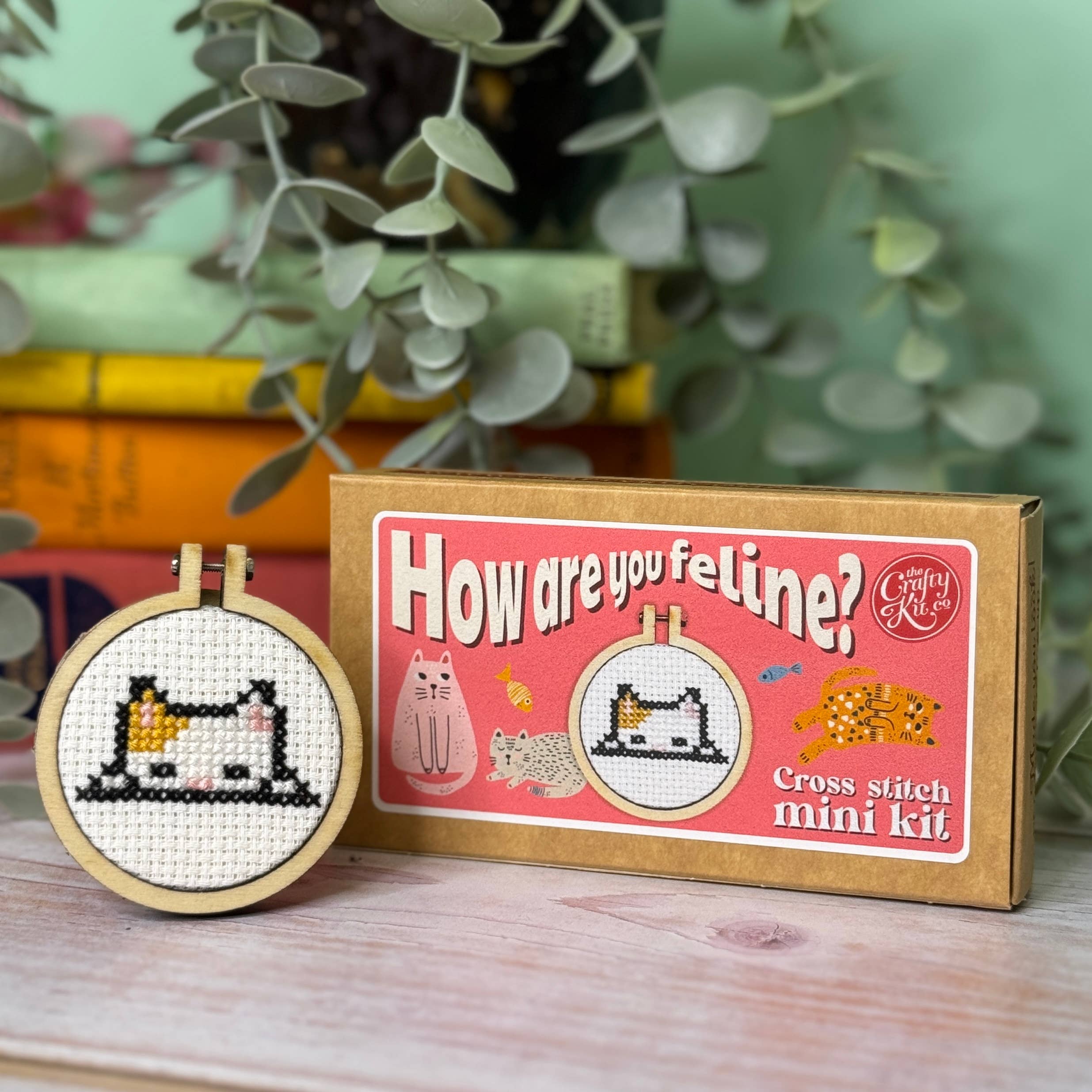 How Are You Feline Mini Matchbox Cross Stitch Kit