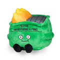 I'm Fine Everything is Fine Plush Dumpster Fire Desk Toy
