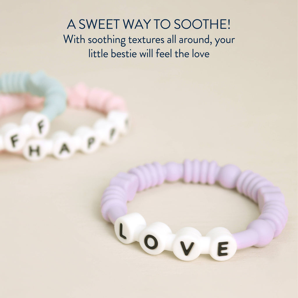 Bitzy Bands Silicone Teething Rings Set of Three for Babies