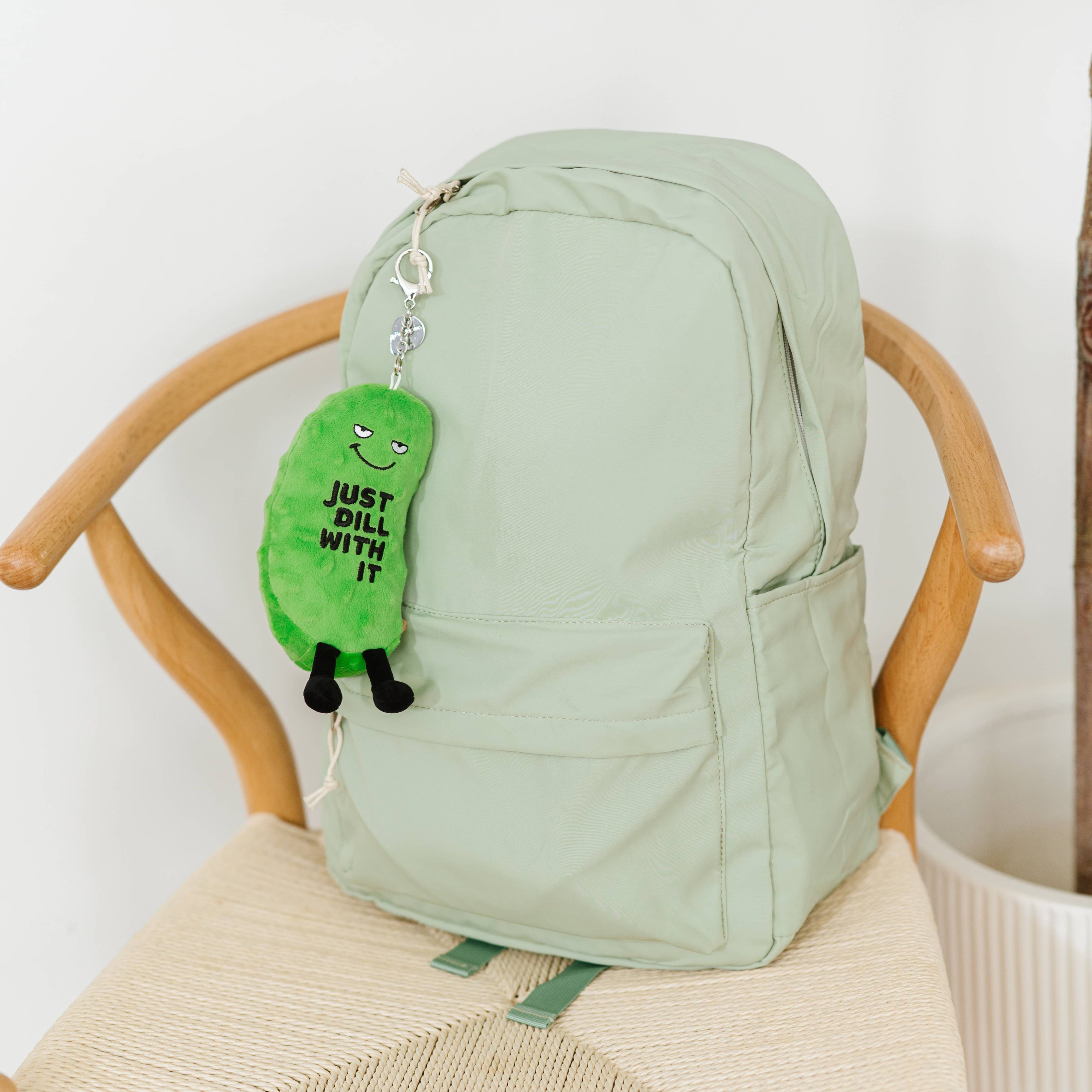 Just Dill With It Pickle Plush Bag Charm