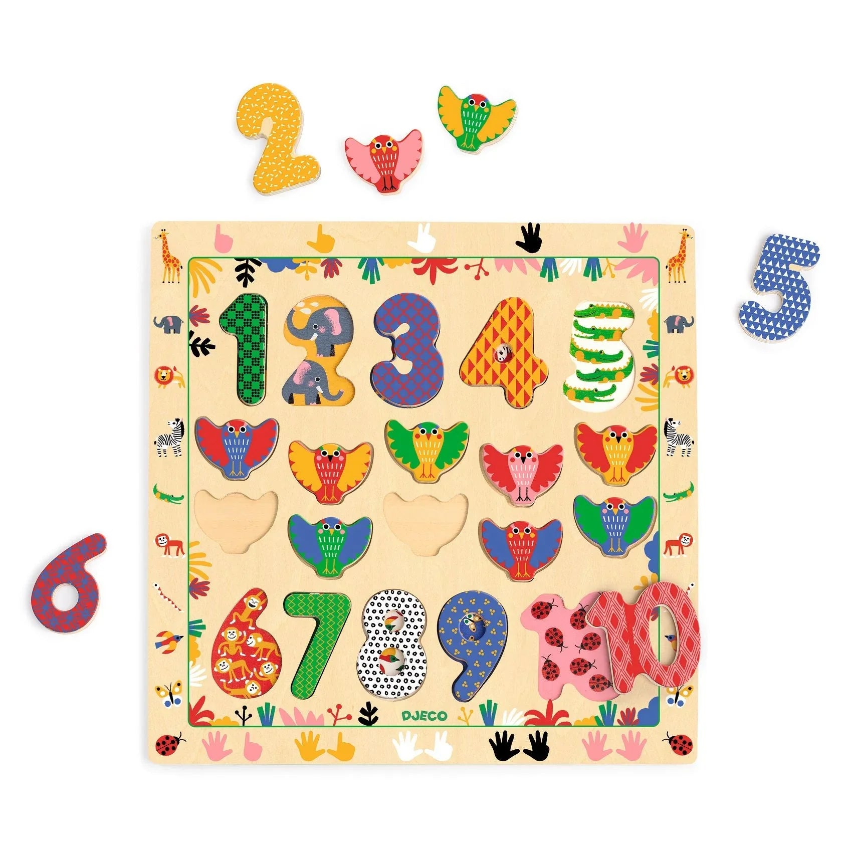 1 to 10 Wooden Puzzle