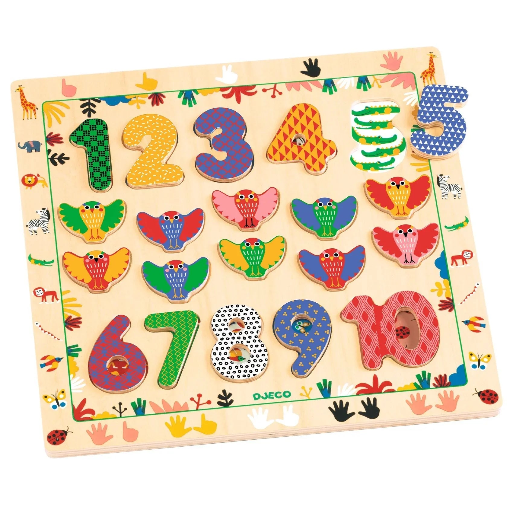 1 to 10 Wooden Puzzle