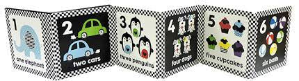 123 Counting Baby Numbers Fold-Out Stand-Up Book for Tummy Time