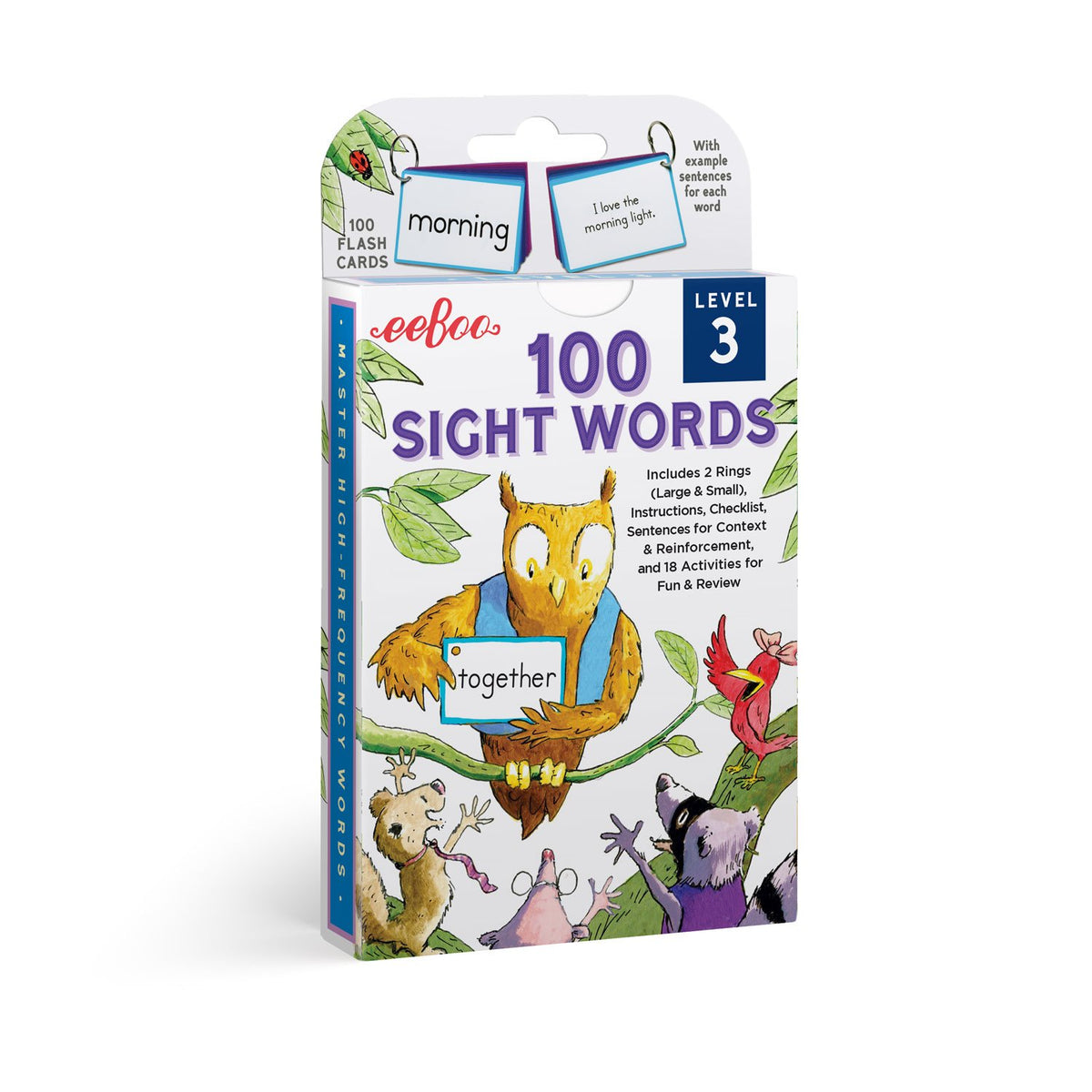 100 Sight Words Level 3 Literacy Flash Cards