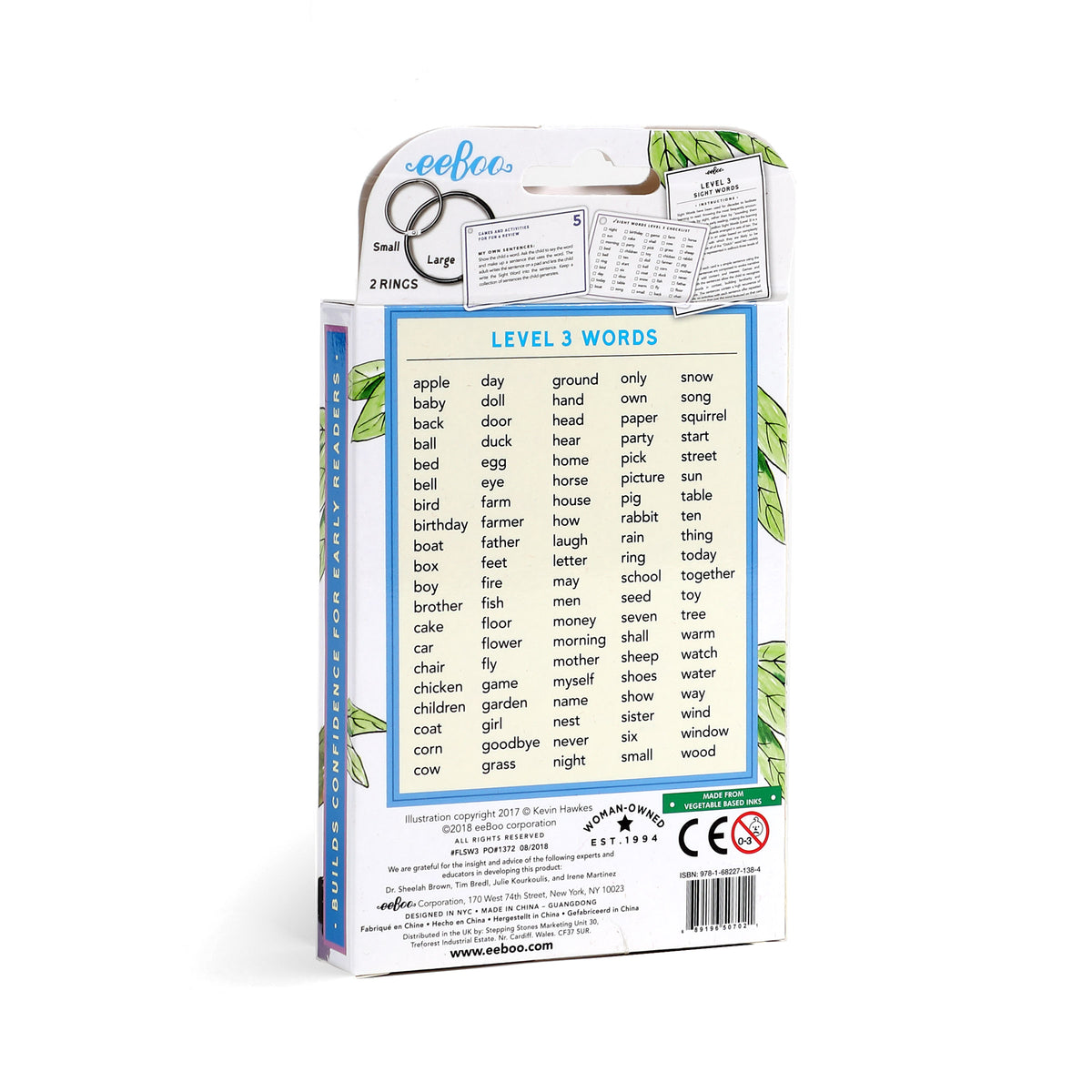 100 Sight Words Level 3 Literacy Flash Cards