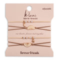 Neutral Sun Friendship Hair Tie Bracelet Set for Best Friends
