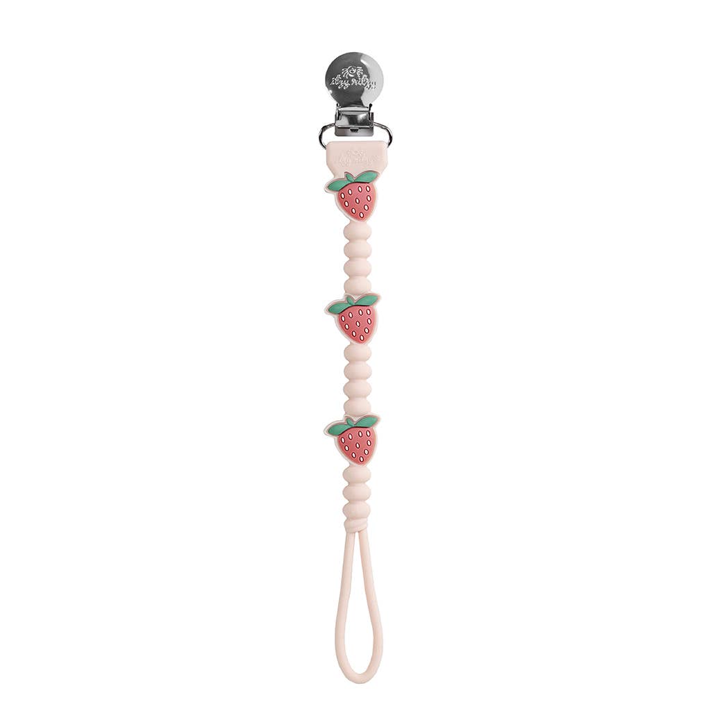 Silicone Pacifier Clip Holder with Cute Character Design for Baby