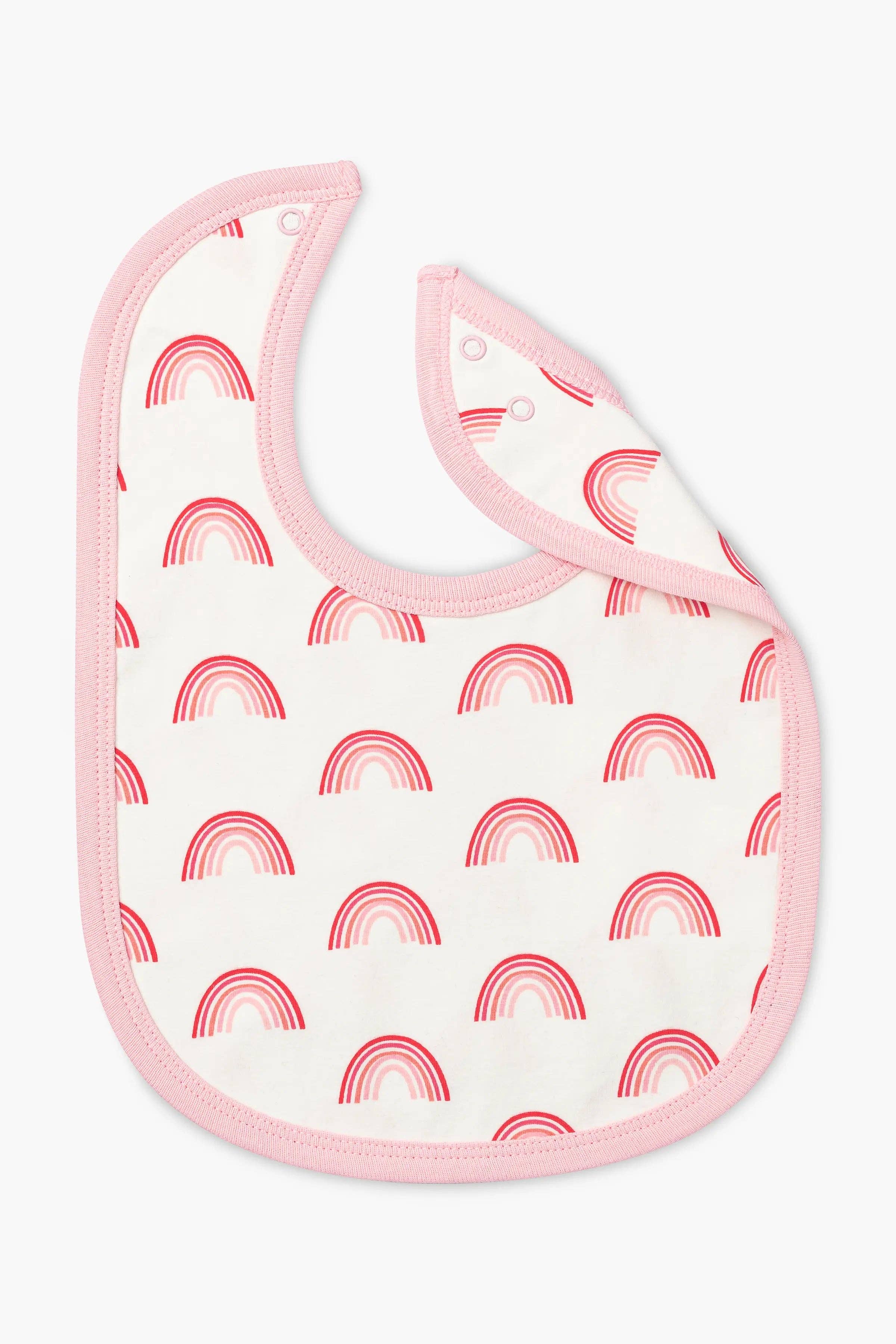 2-Pack Classic Baby Bibs - Light Pink