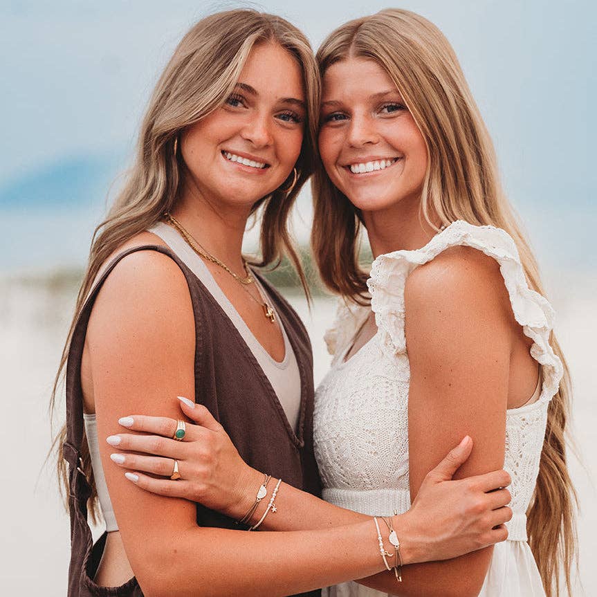 Neutral Sun Friendship Hair Tie Bracelet Set for Best Friends