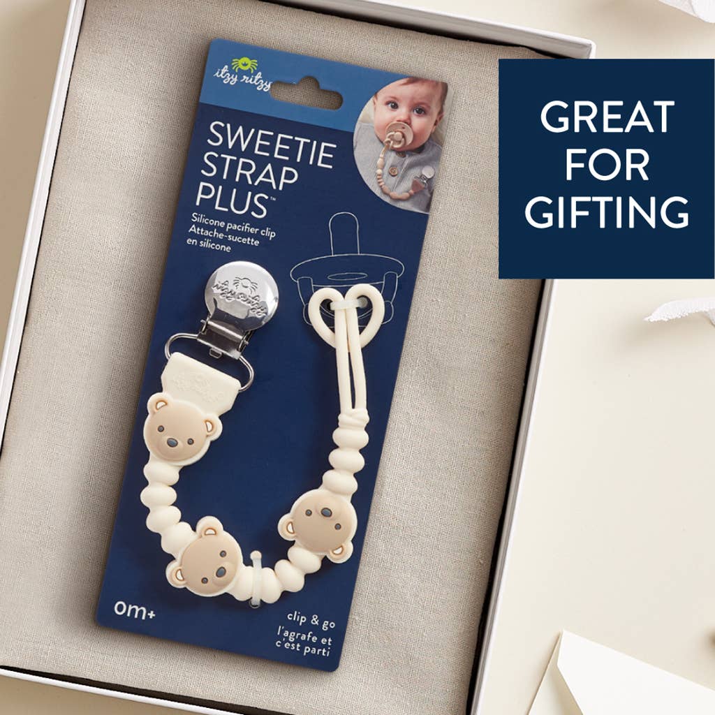 Silicone Pacifier Clip Holder with Cute Character Design for Baby
