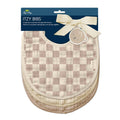 Triple-Layer Muslin Cotton Baby Bibs Set of 3 Adjustable Closure
