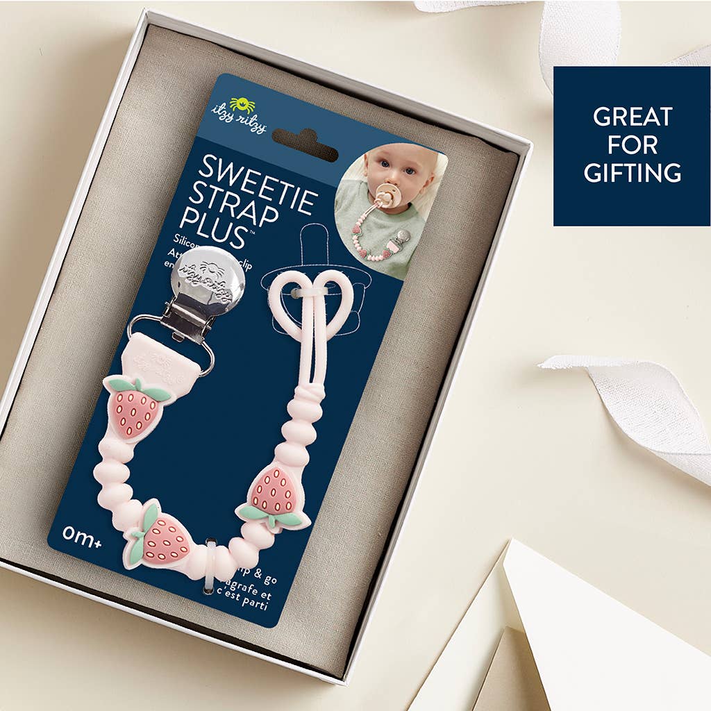 Silicone Pacifier Clip Holder with Cute Character Design for Baby