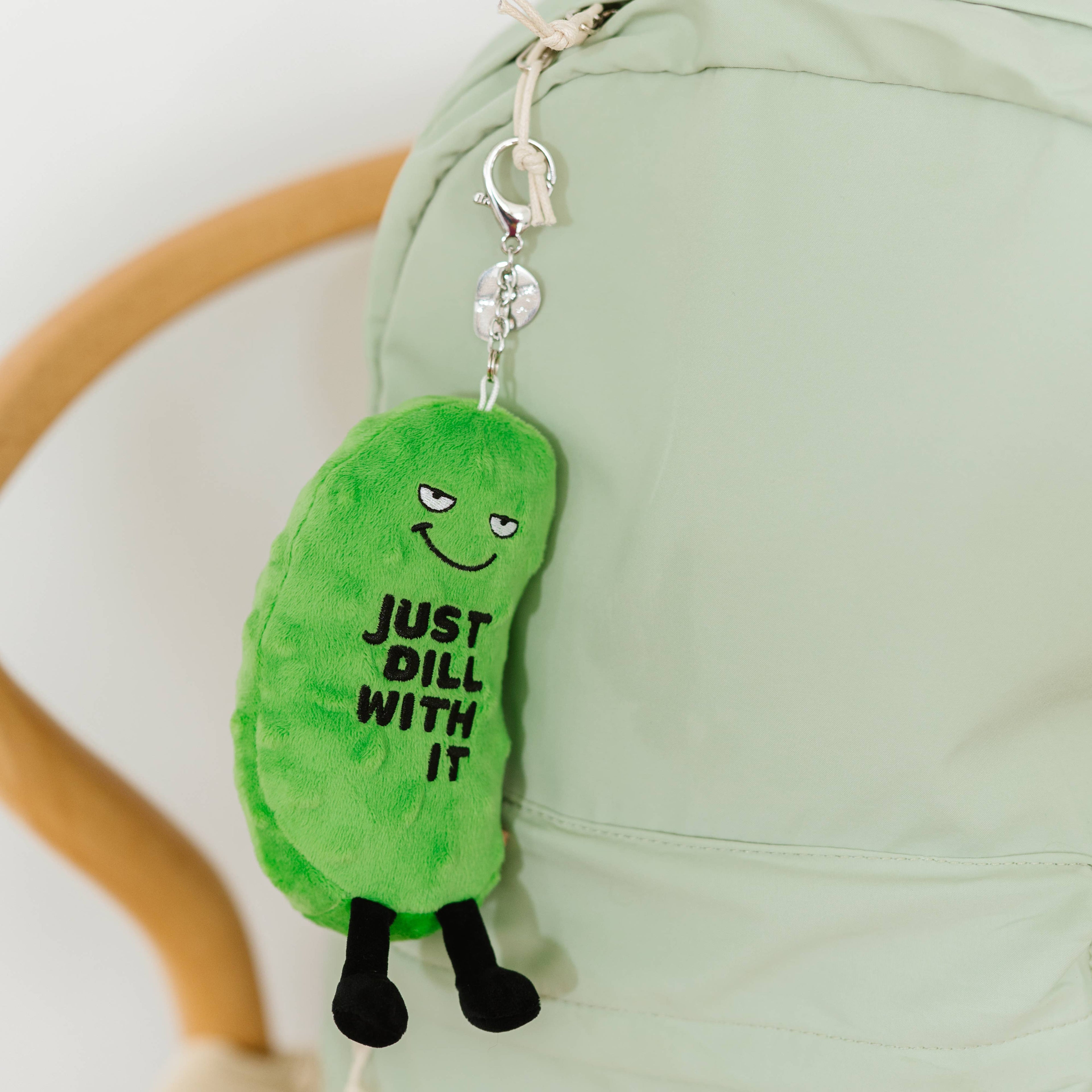 Just Dill With It Pickle Plush Bag Charm