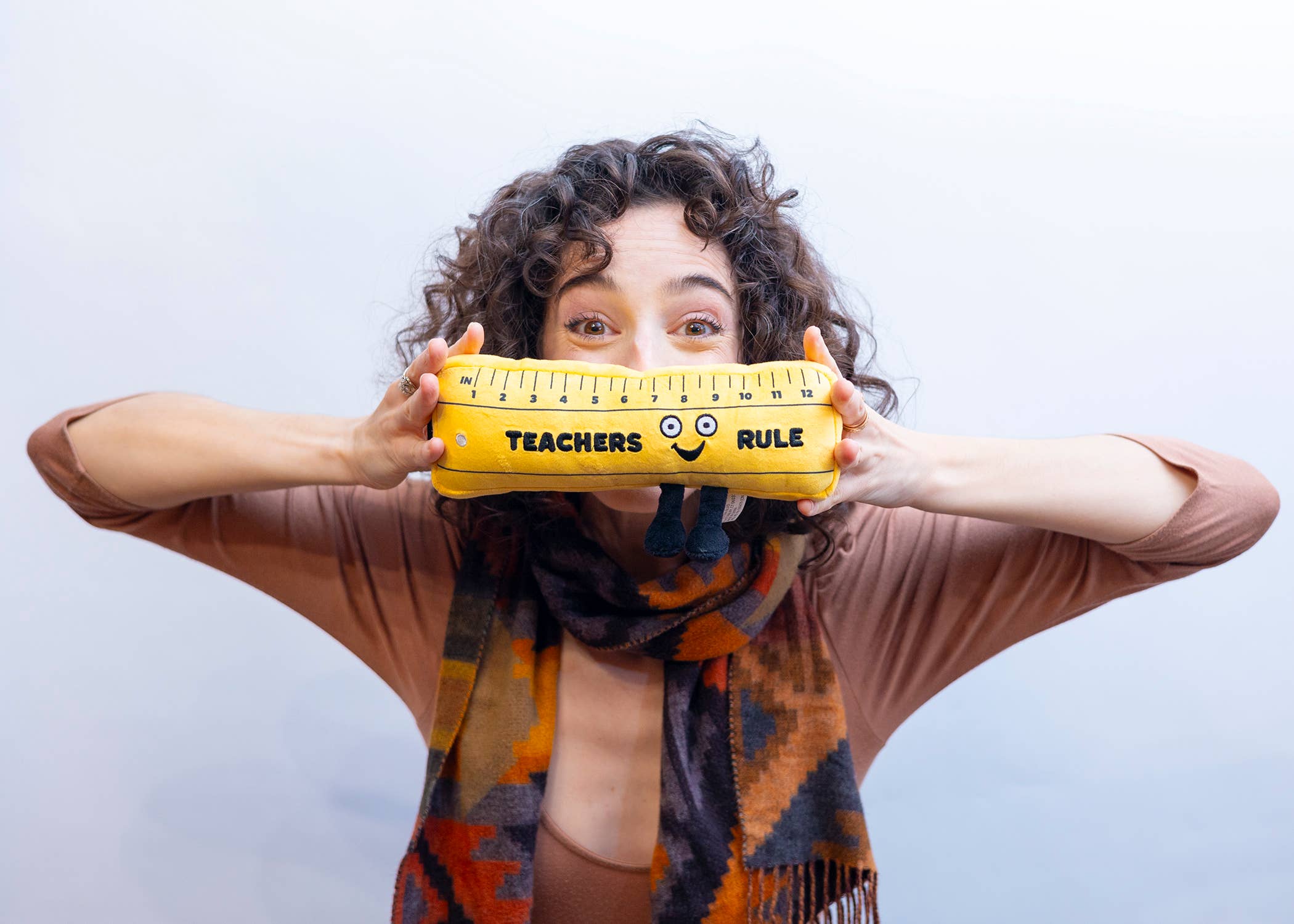 Teachers Rule Ruler Plush