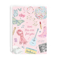 Love This Era for You Watercolor Icons Greeting Card with Envelope