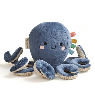 Soft Sensory Plush Toy with Multiple Textures and Ribbons