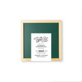 12x12 Green Magnetic Chalkboard with Wood Frame for Home and Classroom