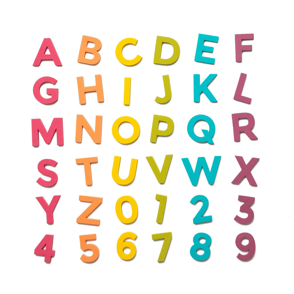2 36pc Rainbow Pop Magnetic Letters